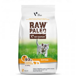RAW PALEO CAT KITTEN TURKEY CHICKEN sausā barība kaķēniem Tītars, vista 2kg